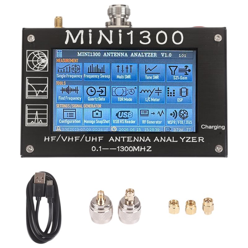 Signal Generator Spectrum Analyzer - ALIM-Mini1300 4.3 Inci /VHF/UHF Penganalisis Antena