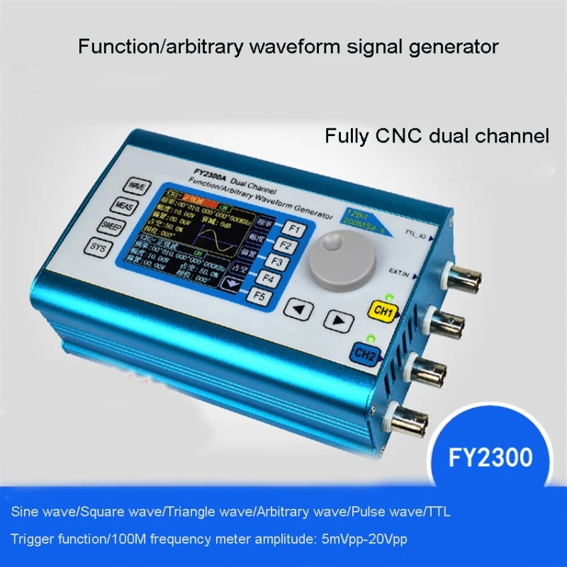 FY2300 Fungsi DDS Saluran Gand - Function Arbitrary Waveform Generator ulasan dan harga
