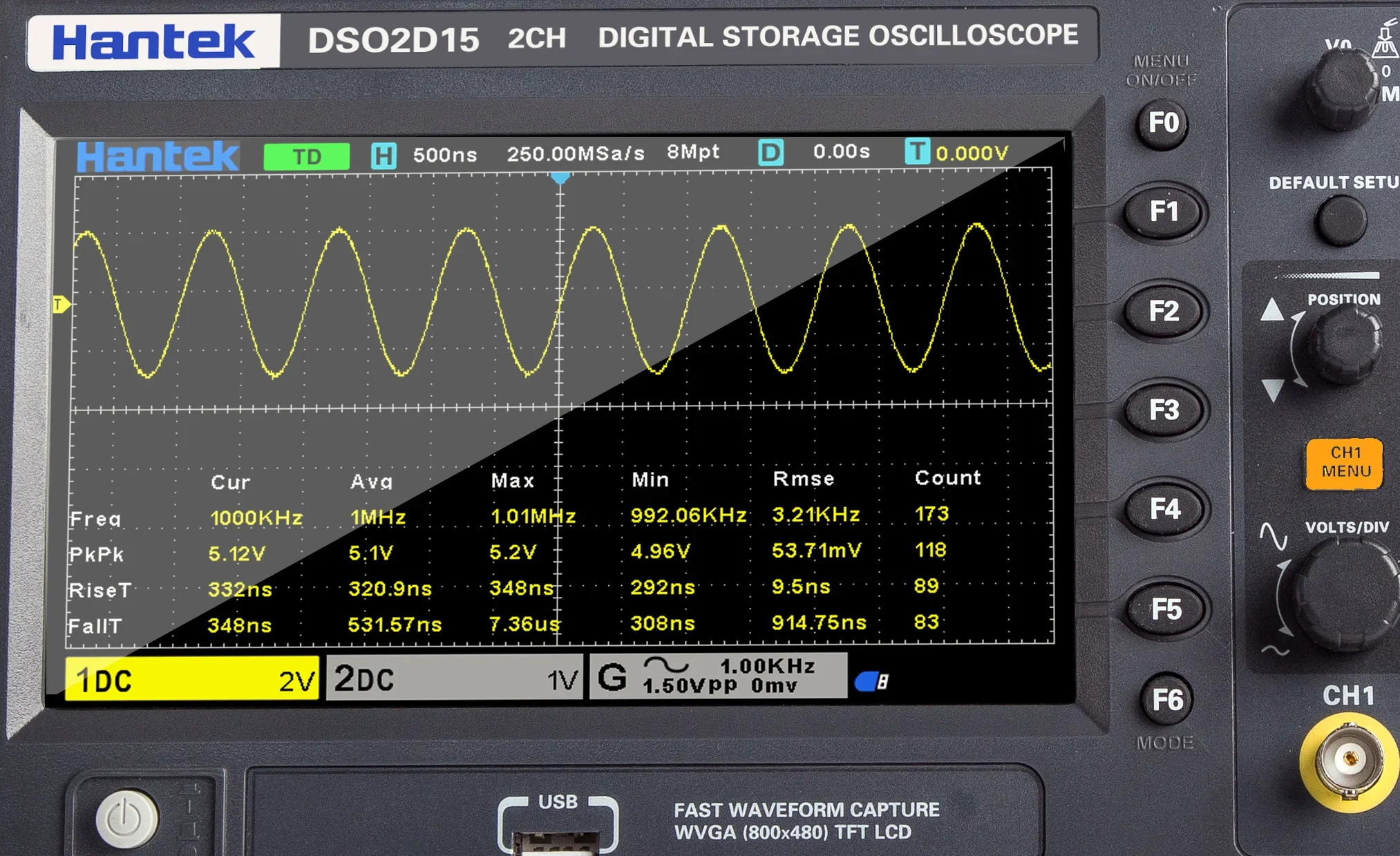 Osiloskop Penyimpanan Digital  - Digital Storage Oscilloscope 100Mhz ulasan dan harga