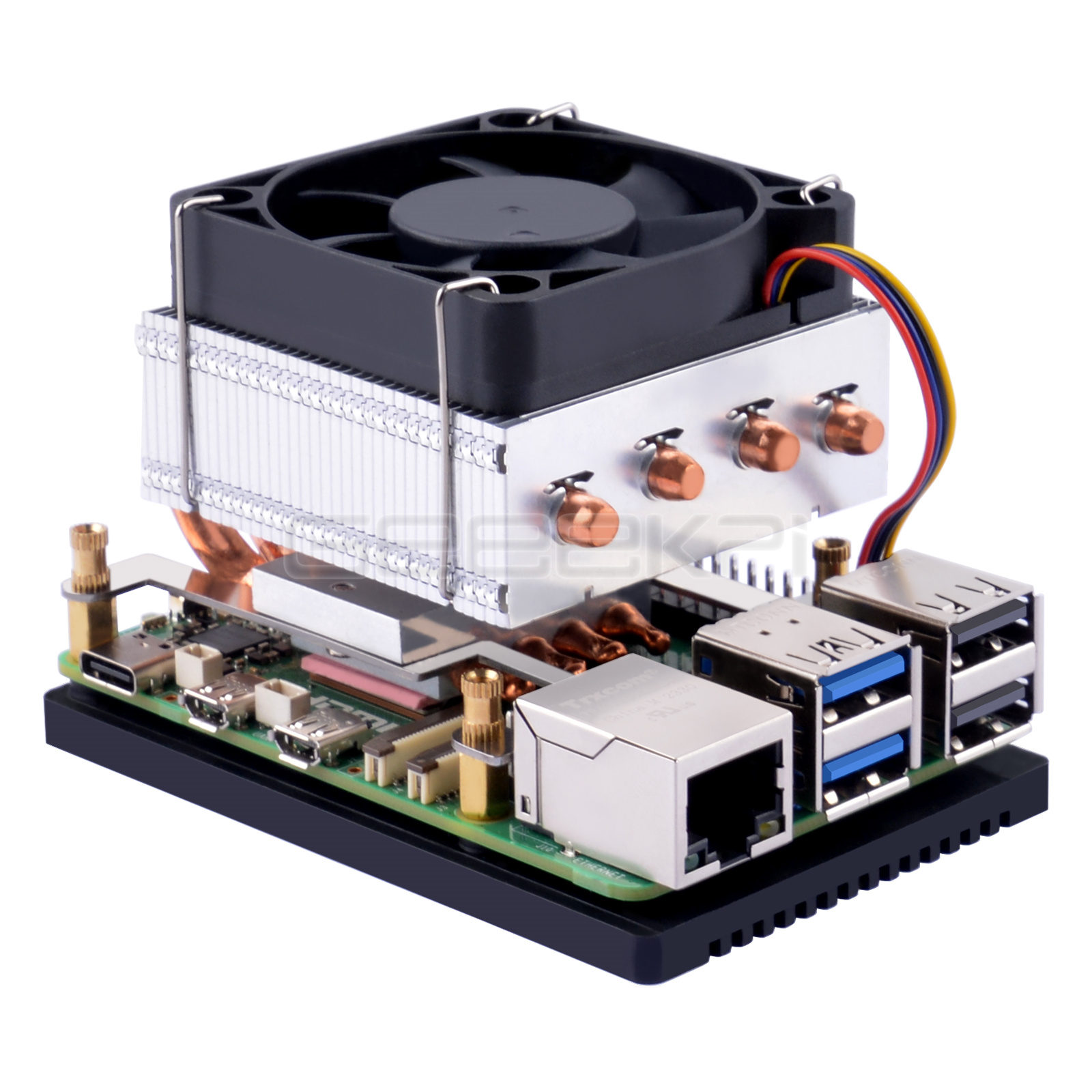 Geekpi pendingin CPU Plus prof - Raspberry Pi 5 8Gb Kit ulasan dan harga