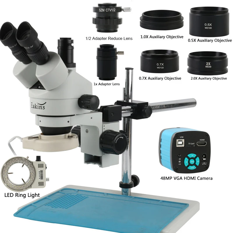 Kamera Dudukan C Video USB HDM - Stereo Trinocular Microscope Pcb ulasan dan harga